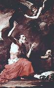 Jose de Ribera San Girolamo e lAngelo del Giudizio painting